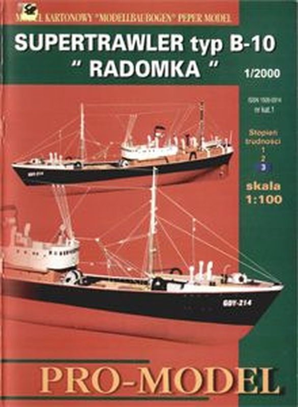 Plan Fishing Trawler typ B-10 Radomka - PROM